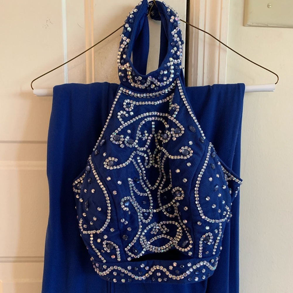 Two-piece prom/ formal dress only worn once! Size 5.
